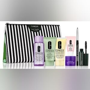 Clinique/Kate Spade Cosmetic Bag with Travel Size Clinique Samples